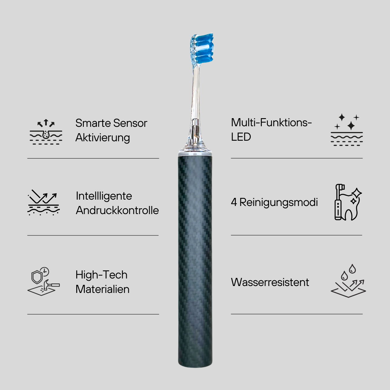 RadiantPro Elektrische Schallzahnbürste